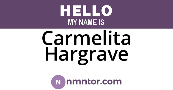 Carmelita Hargrave