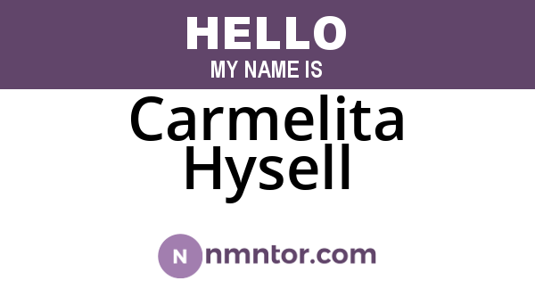 Carmelita Hysell