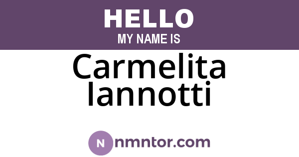 Carmelita Iannotti