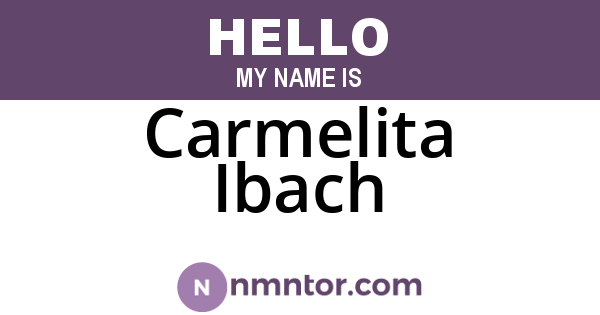 Carmelita Ibach