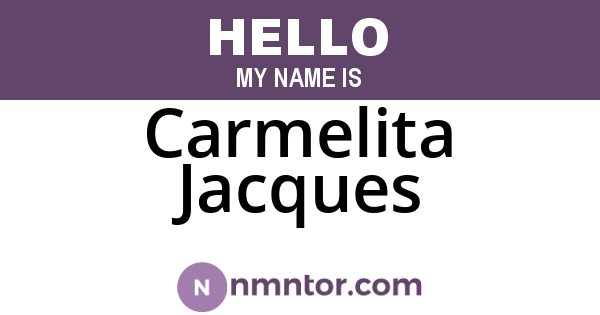 Carmelita Jacques
