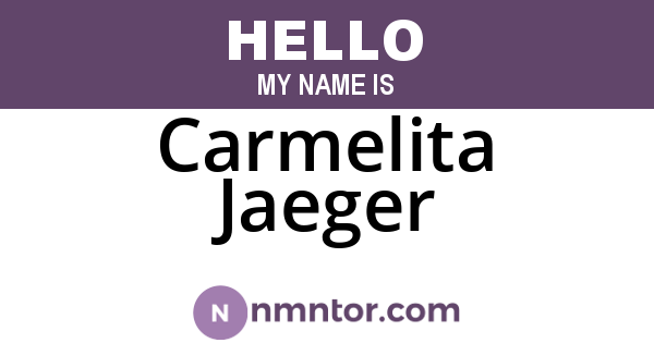 Carmelita Jaeger
