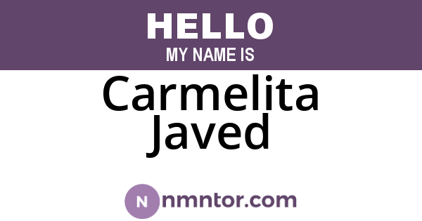 Carmelita Javed