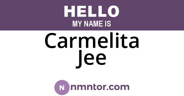 Carmelita Jee