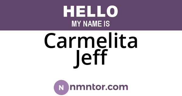 Carmelita Jeff