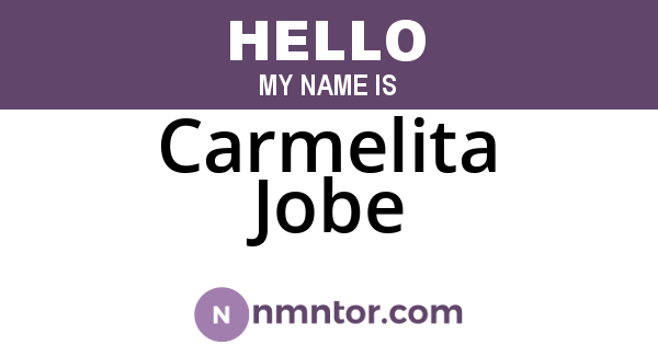 Carmelita Jobe