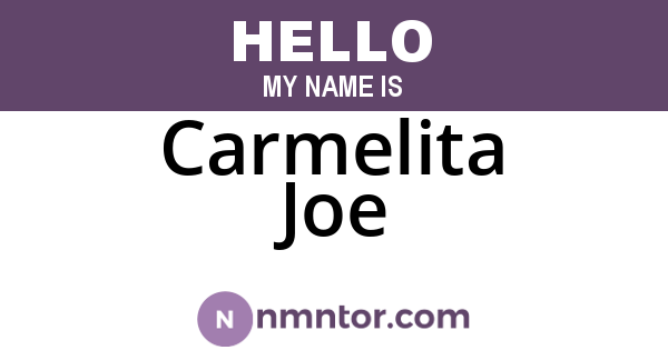 Carmelita Joe
