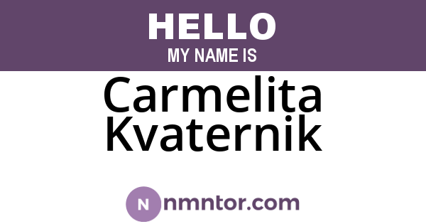 Carmelita Kvaternik