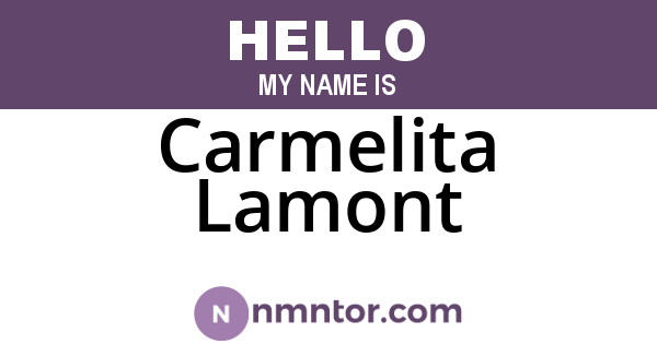 Carmelita Lamont