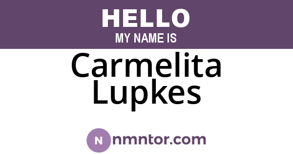 Carmelita Lupkes