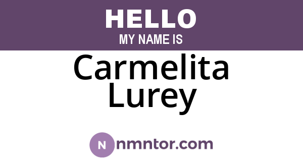 Carmelita Lurey