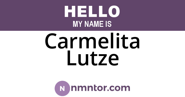 Carmelita Lutze