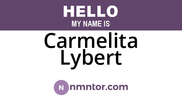 Carmelita Lybert