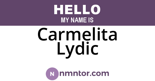 Carmelita Lydic