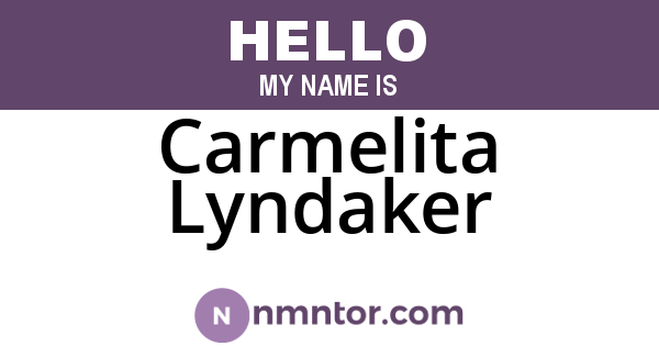 Carmelita Lyndaker