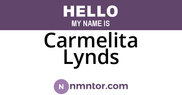 Carmelita Lynds