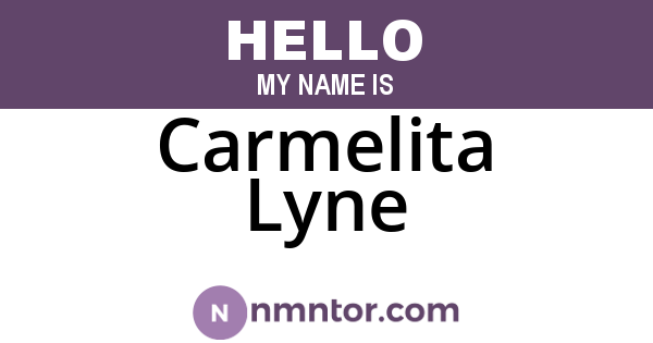 Carmelita Lyne