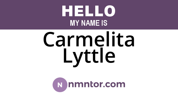 Carmelita Lyttle