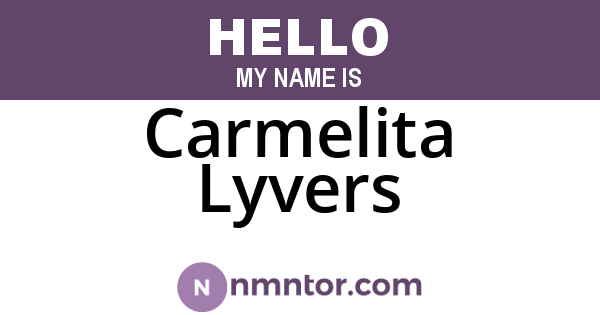 Carmelita Lyvers