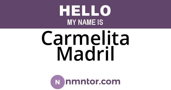 Carmelita Madril