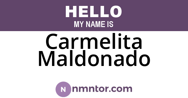 Carmelita Maldonado