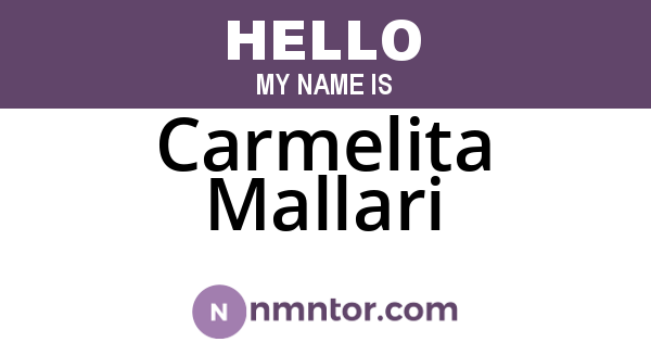 Carmelita Mallari
