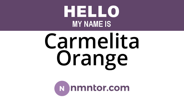 Carmelita Orange