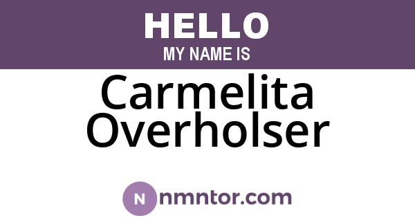 Carmelita Overholser