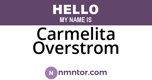 Carmelita Overstrom