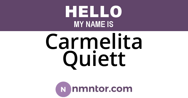 Carmelita Quiett