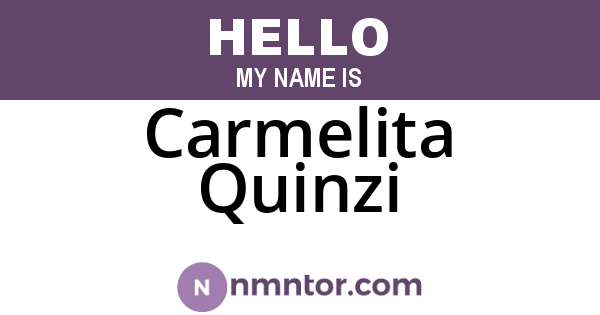 Carmelita Quinzi