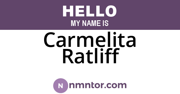 Carmelita Ratliff