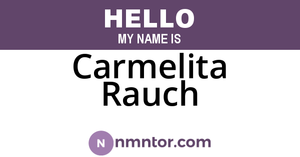 Carmelita Rauch
