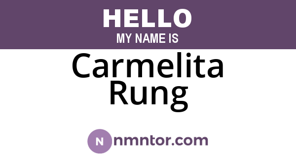 Carmelita Rung