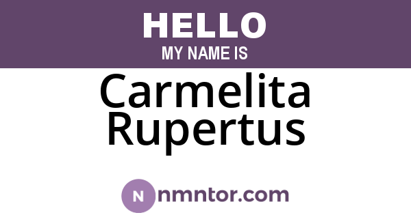 Carmelita Rupertus