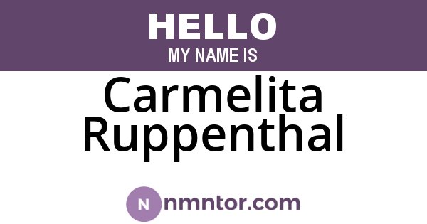 Carmelita Ruppenthal