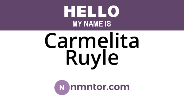 Carmelita Ruyle