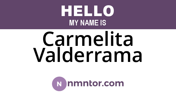 Carmelita Valderrama