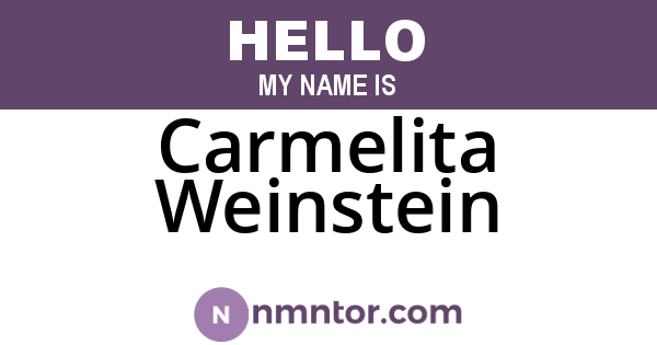 Carmelita Weinstein