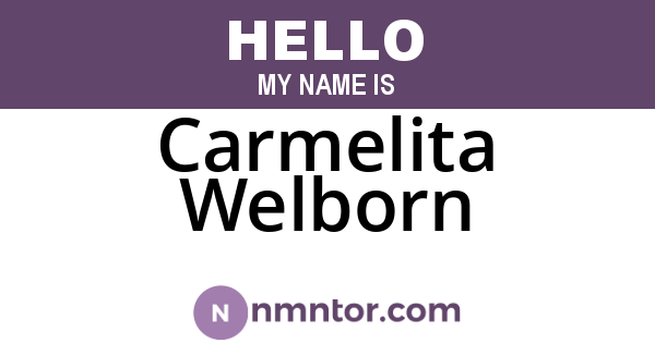 Carmelita Welborn