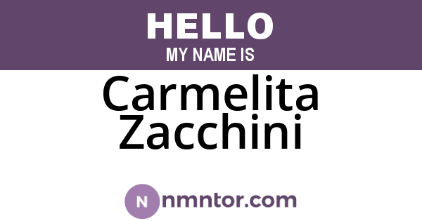 Carmelita Zacchini