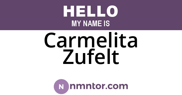 Carmelita Zufelt