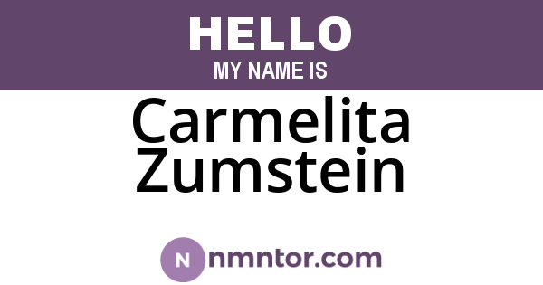 Carmelita Zumstein