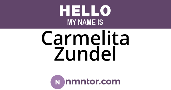 Carmelita Zundel