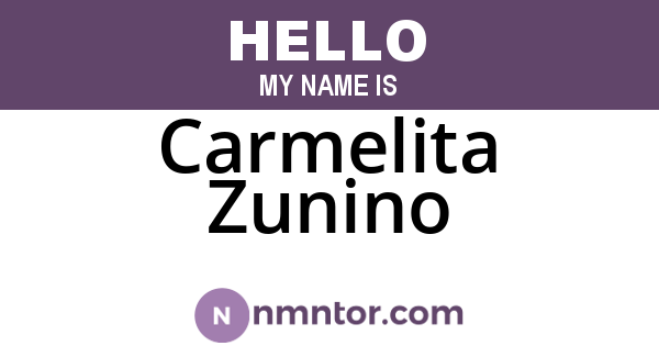 Carmelita Zunino