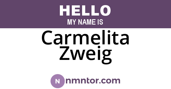 Carmelita Zweig