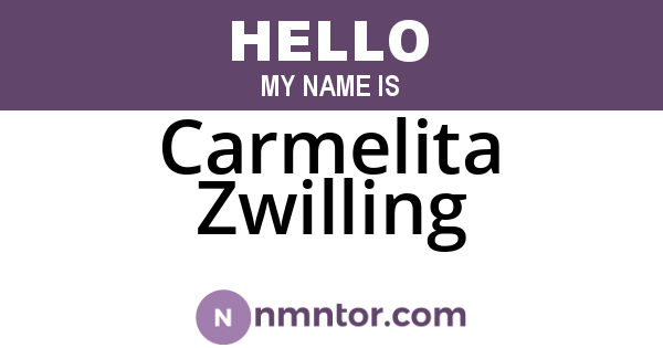 Carmelita Zwilling