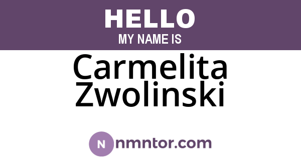Carmelita Zwolinski