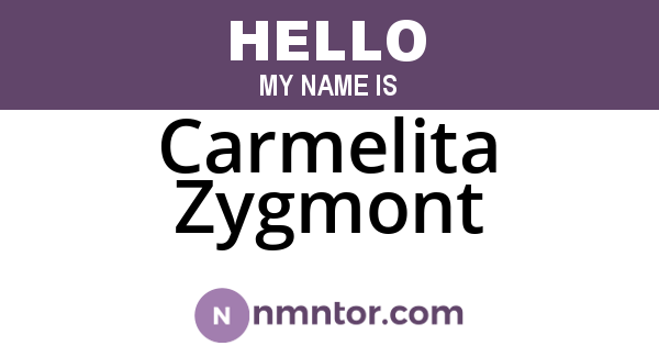 Carmelita Zygmont