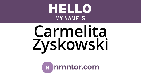 Carmelita Zyskowski